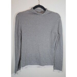 Title‎ Nine Black Stripe Mock Neck Long Sleeve Top Small